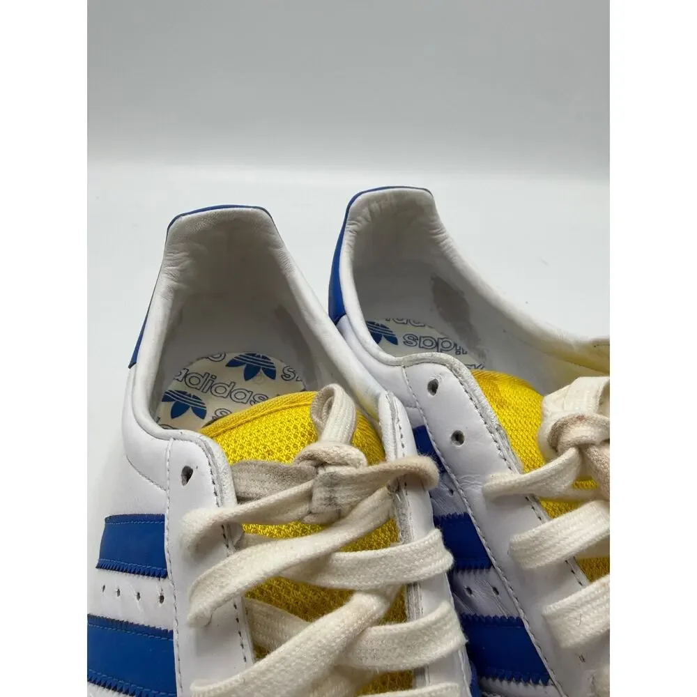 Adidas 011707 Spezial White Blue Yellow Mens Size 12 Pre-Owned No Box